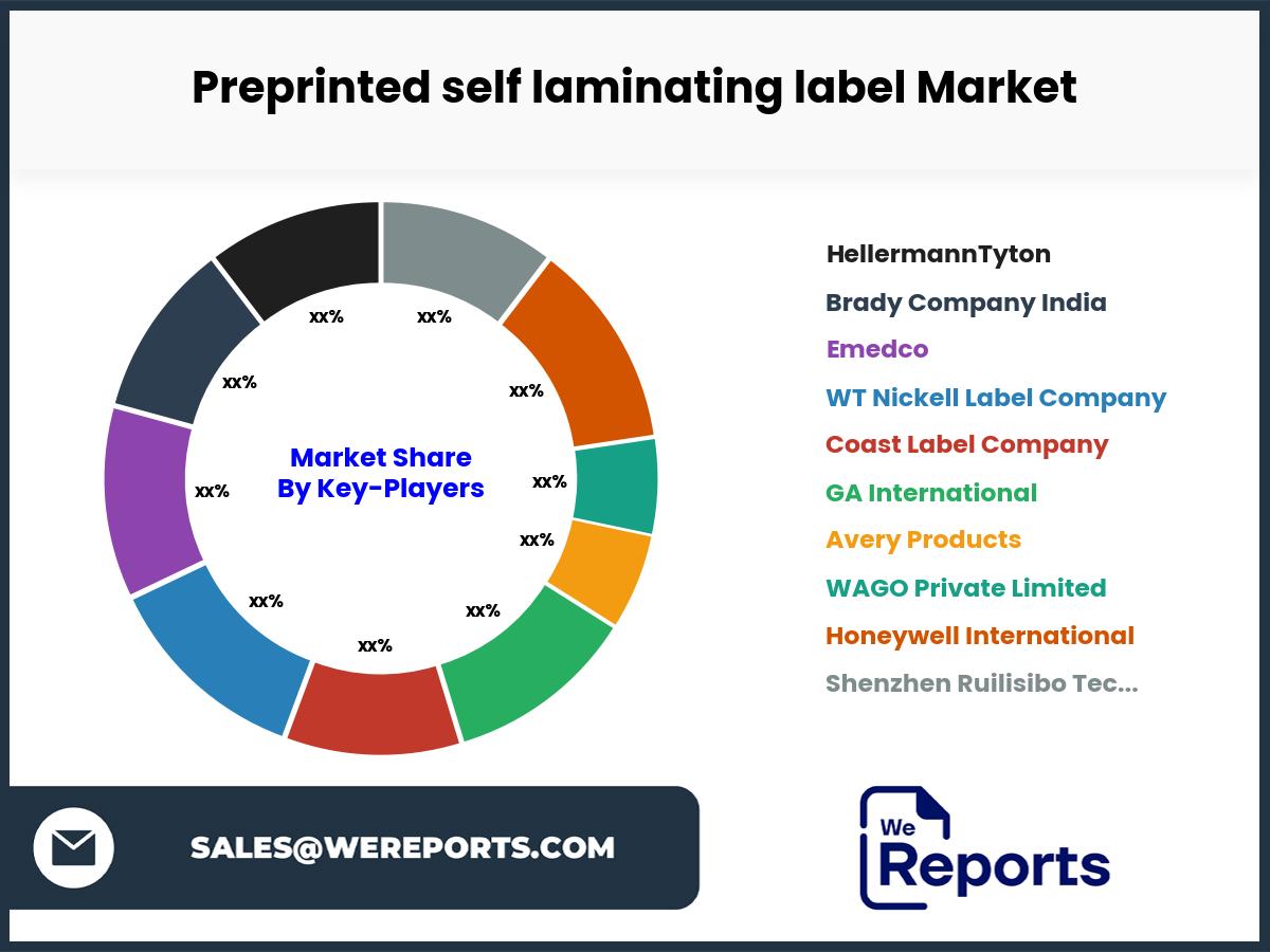 Preprinted self laminating label