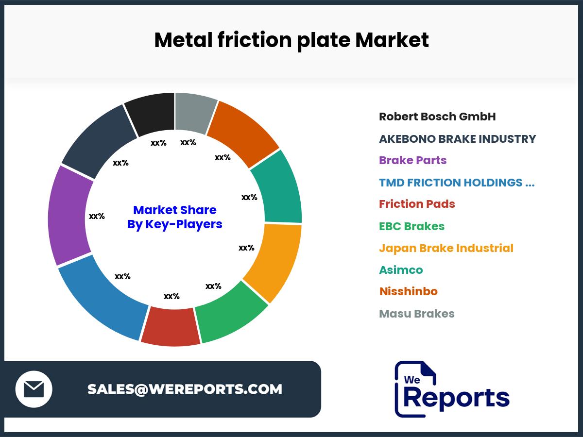 Metal friction plate